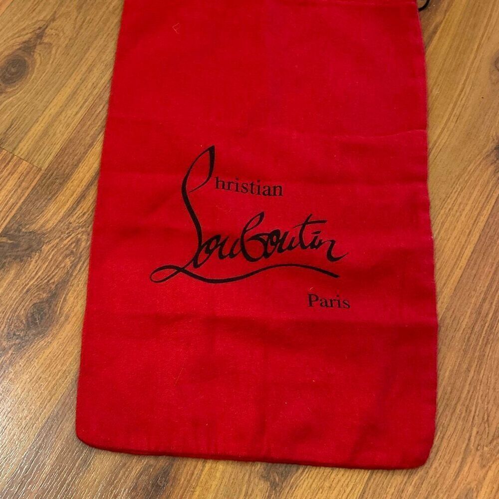 Christian Louboutin dust bag cherry red black